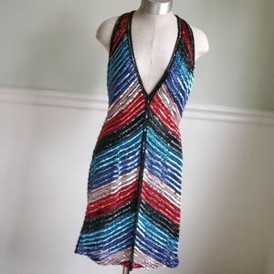 Sherri Hill cocktail length patriotic dress